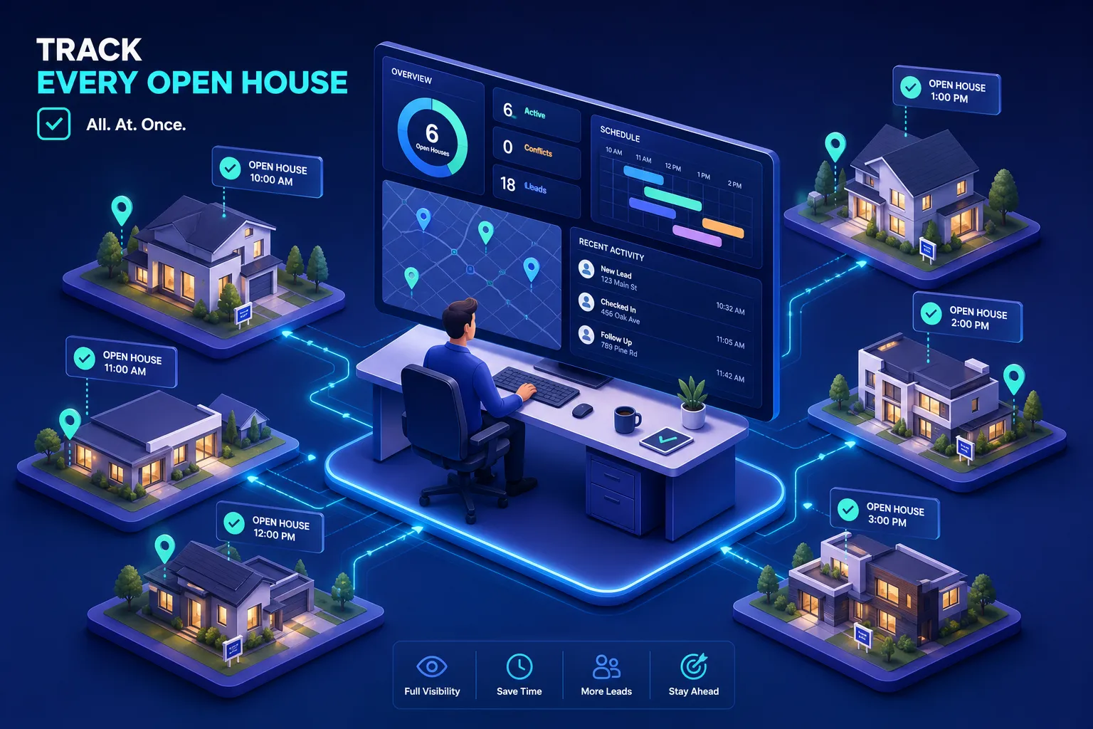 How Team Leaders Track Multiple Open Houses at Once